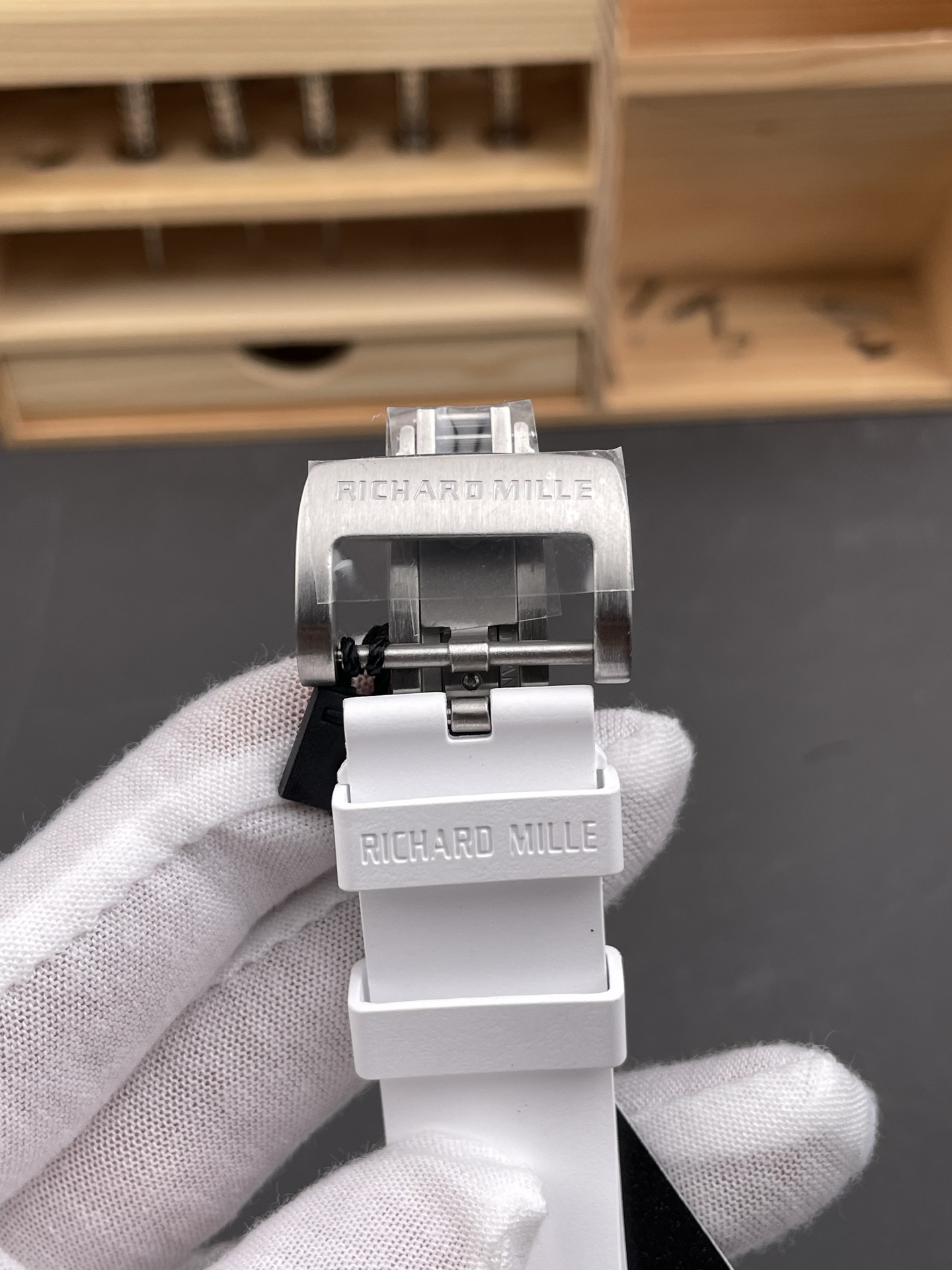 Richard Mille RM35-03 Rafael Nadal Edition White Carbon Fiber Casing 1:1 Mirror Super Clone Watch in White Strap - view 9