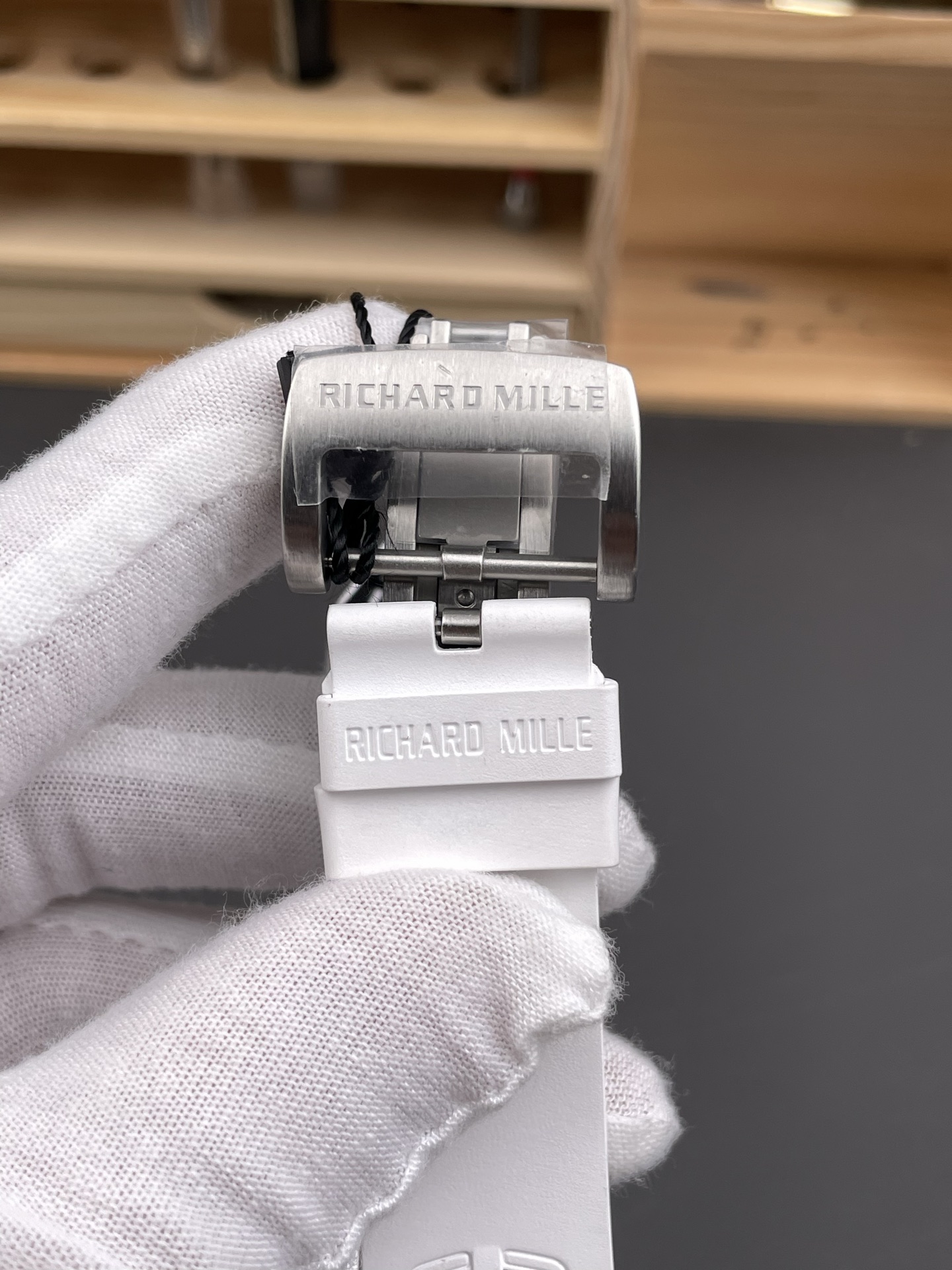 Richard Mille RM35-03 Rafael Nadal Edition Blue Carbon Fiber Casing 1:1 Mirror Super Clone Watch in White Strap - view 9