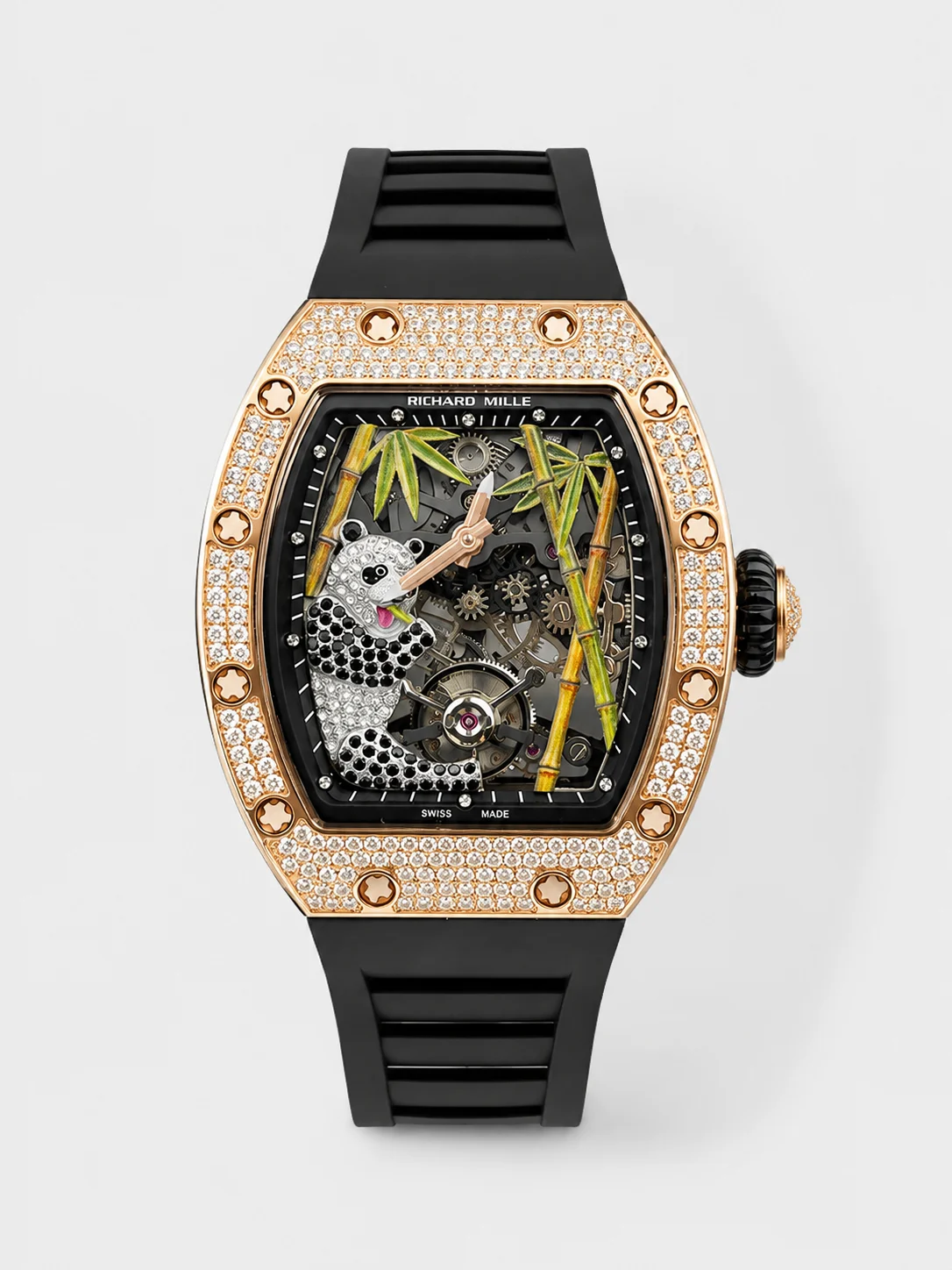 Richard Mille RM26-01 Tourbillon “Panda” Rose Gold Watch (Swiss Movement) - Super Clone Watch - view 1