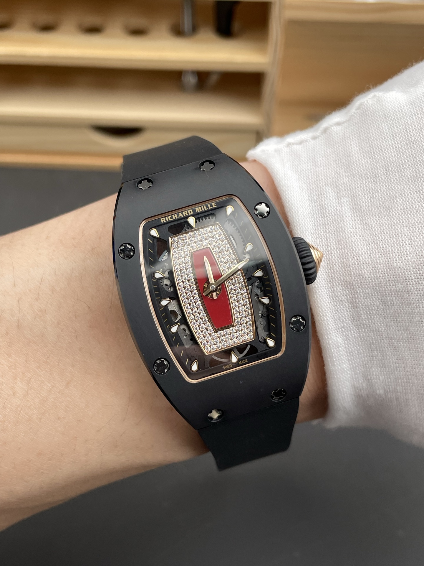 Richard Mille RM-07-01 DLC Coated Casing Ladies 1:1 Swiss Super Clone Watch - view 10