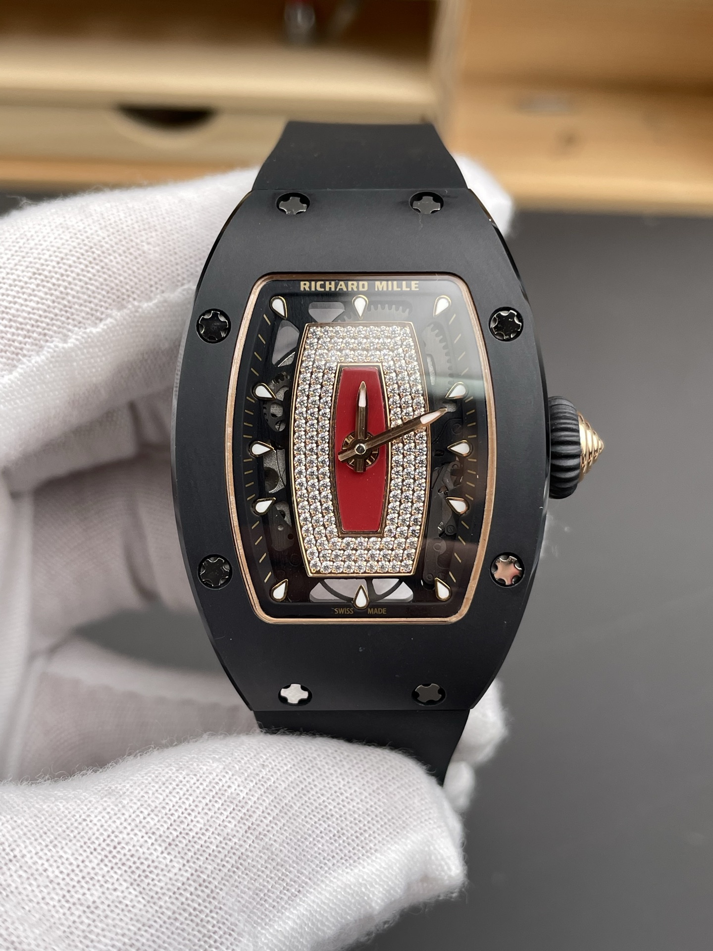 Richard Mille RM-07-01 DLC Coated Casing Ladies 1:1 Swiss Super Clone Watch - view 2