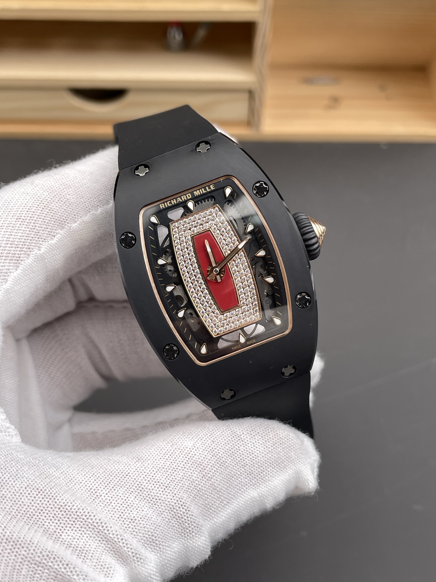 Richard Mille RM-07-01 DLC Coated Casing Ladies 1:1 Swiss Super Clone Watch - view 3