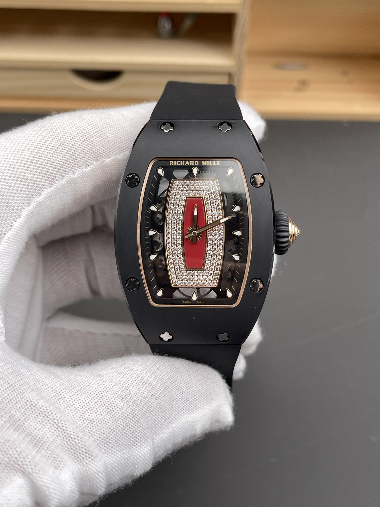 Richard Mille RM-07-01 DLC Coated Casing Ladies 1:1 Swiss Super Clone Watch - view 4