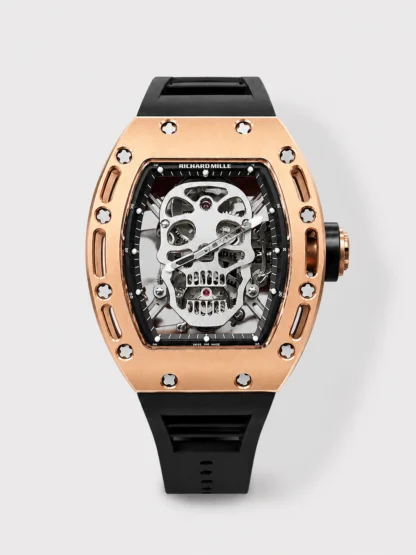 Richard Mille RM052 Skull Genuine Tourbillon Edition Watch in Rose Gold Casing - Super Clone Watch - view 1