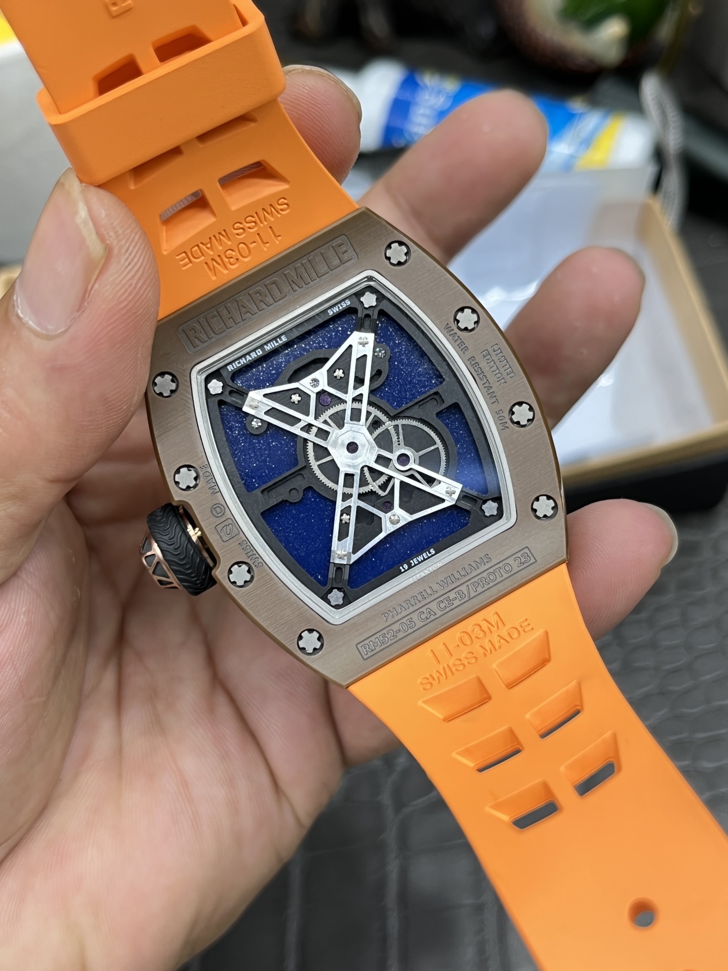 Richard Mille RM52-02 Limited Edition Pharrell Williams Genuine Tourbillon 1:1 Super Clone Watch - view 10