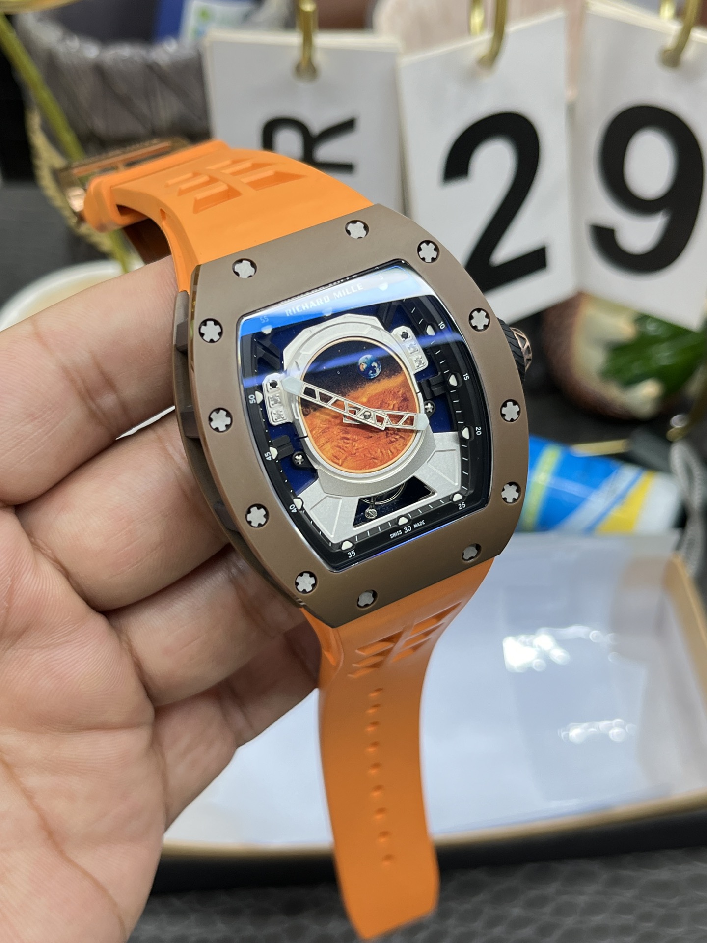 Richard Mille RM52-02 Limited Edition Pharrell Williams Genuine Tourbillon 1:1 Super Clone Watch - view 3