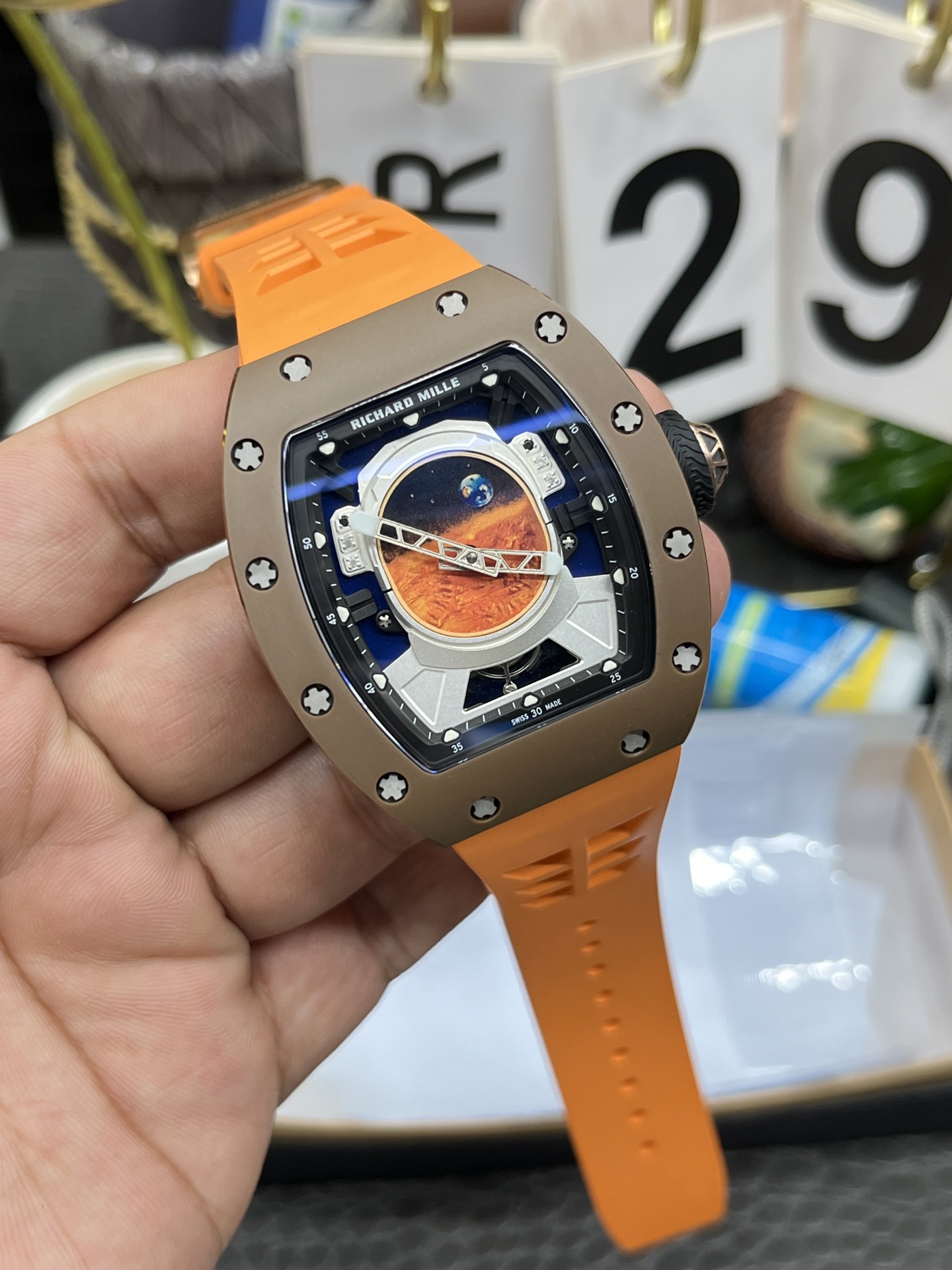 Richard Mille RM52-02 Limited Edition Pharrell Williams Genuine Tourbillon 1:1 Super Clone Watch - view 5