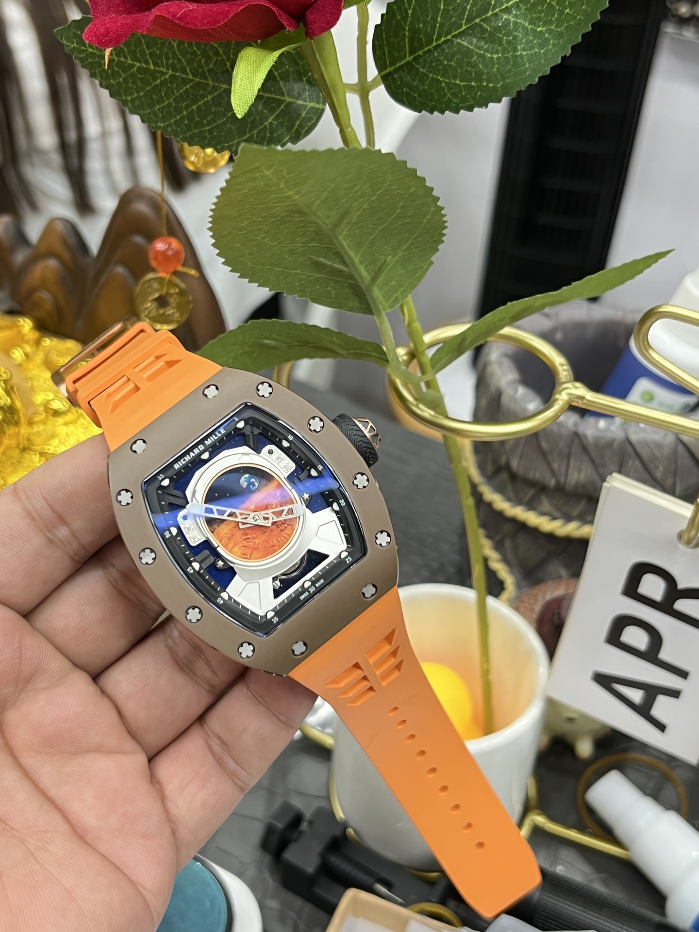 Richard Mille RM52-02 Limited Edition Pharrell Williams Genuine Tourbillon 1:1 Super Clone Watch - view 7