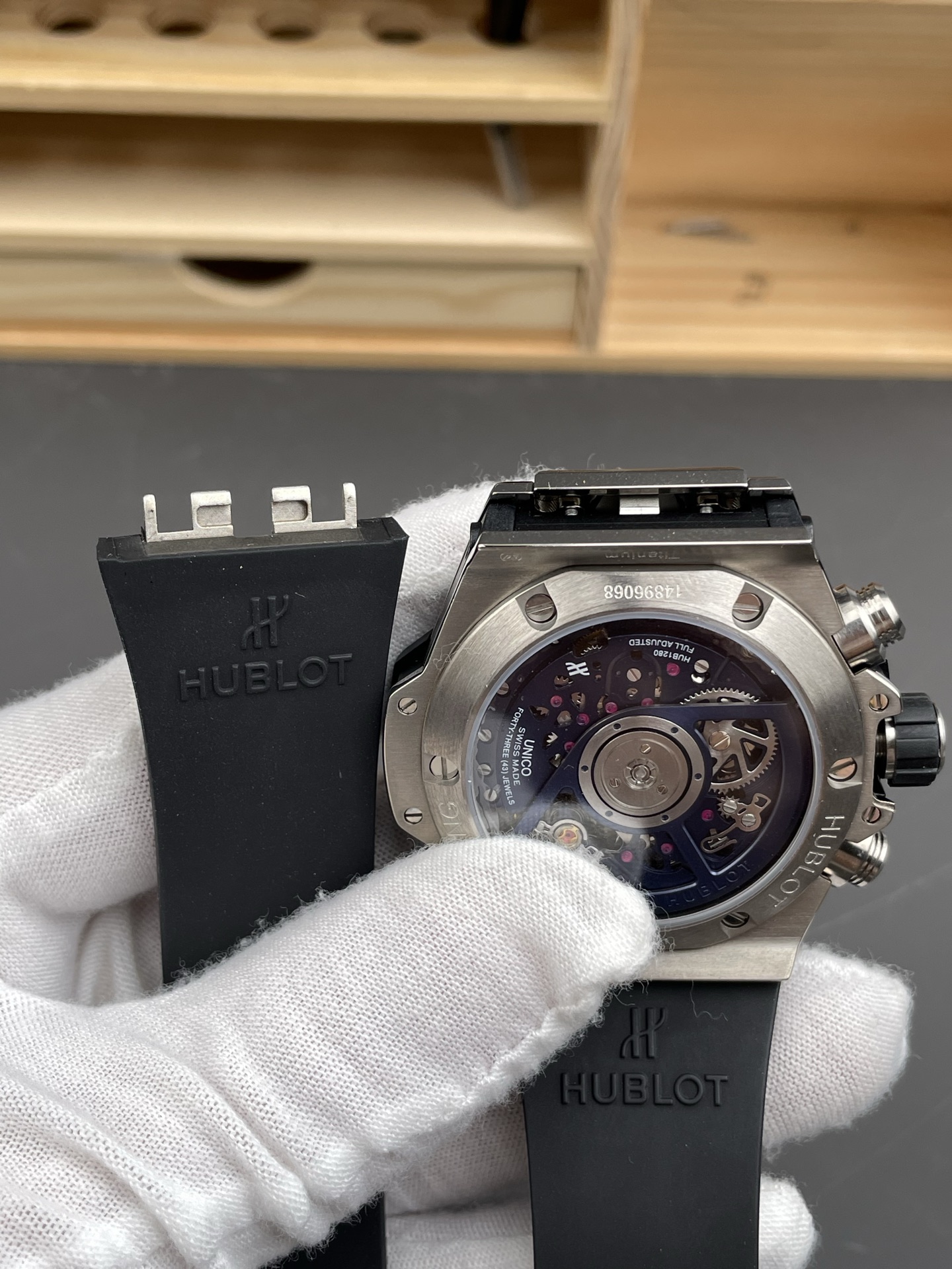 Hublot Big Bang Unico Blue Stainless Steel Casing 1:1 Mirror Edition Swiss Super Clone Watch - view 6