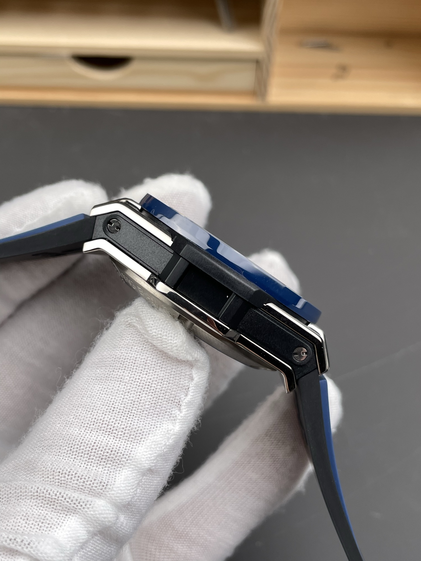 Hublot Big Bang Unico Blue Stainless Steel Casing 1:1 Mirror Edition Swiss Super Clone Watch - view 7