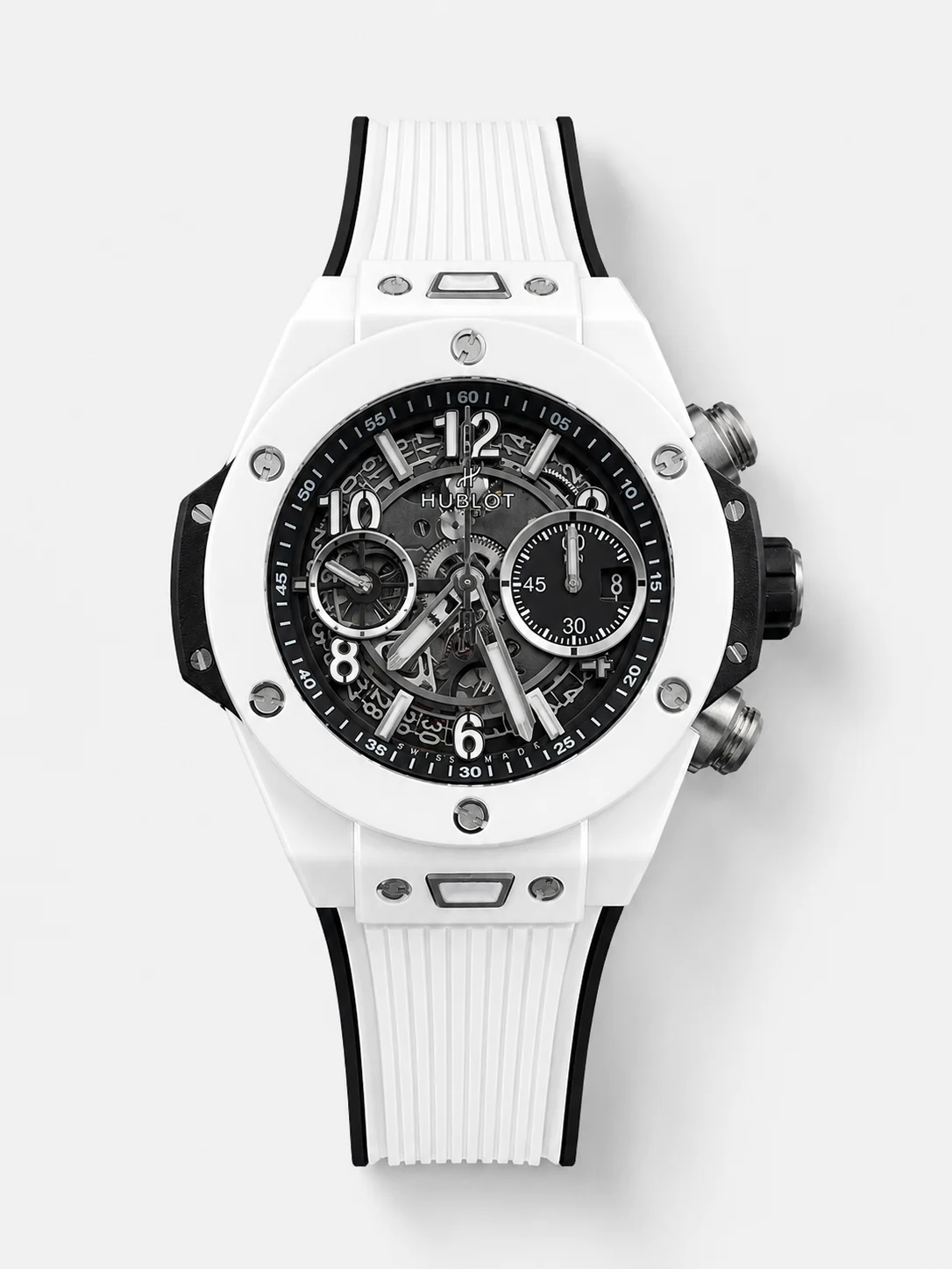 Hublot Big Bang Unico White Ceramic Casing 1:1 Mirror Edition Swiss Super Clone Watch - view 1