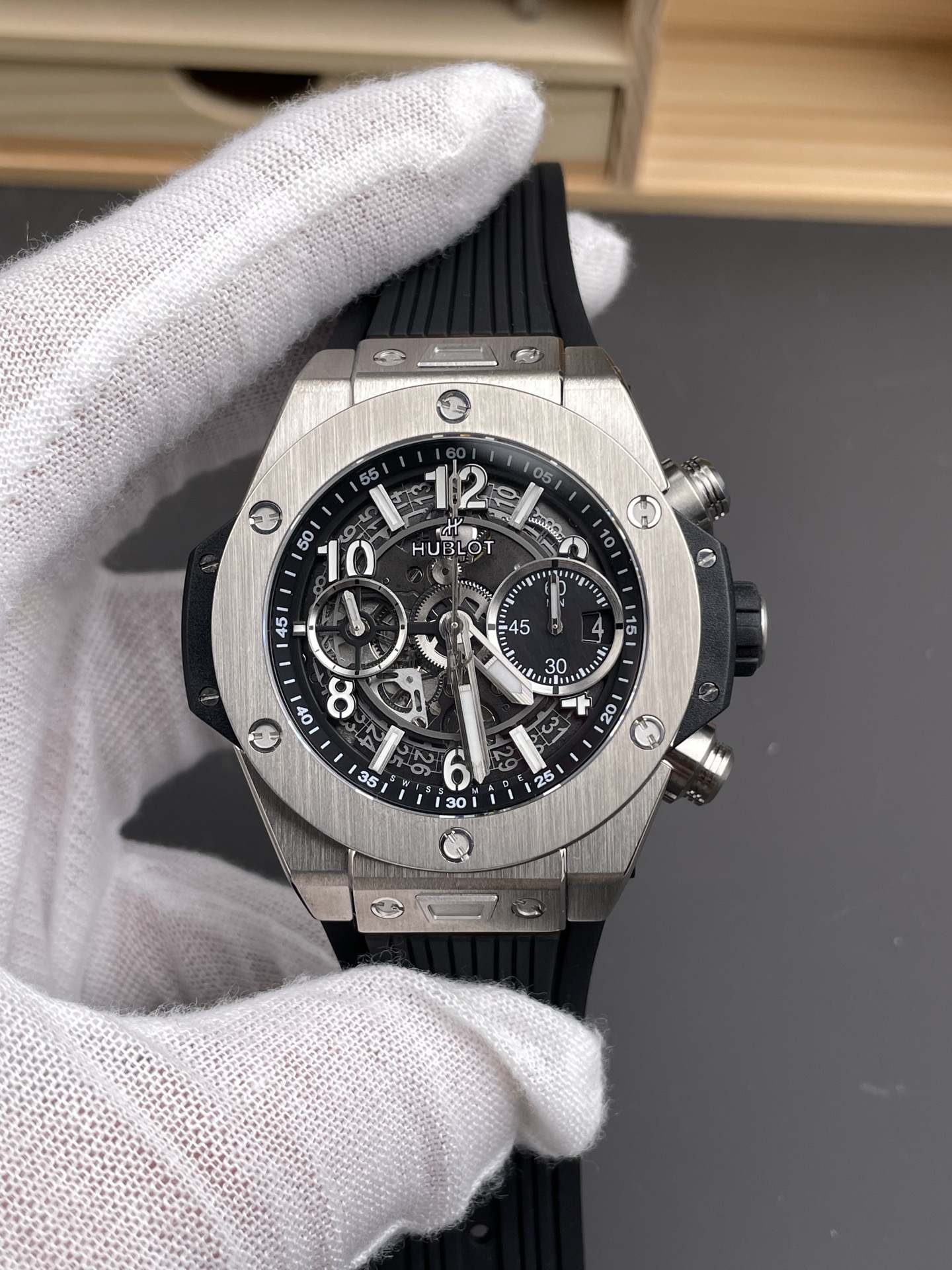 Hublot Big Bang Unico Stainless Steel Casing 1:1 Mirror Edition Swiss Super Clone Watch - view 2