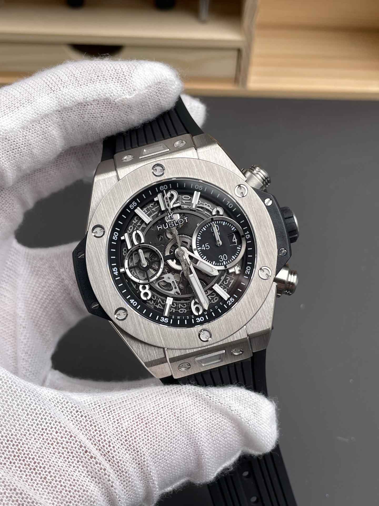 Hublot Big Bang Unico Stainless Steel Casing 1:1 Mirror Edition Swiss Super Clone Watch - view 3