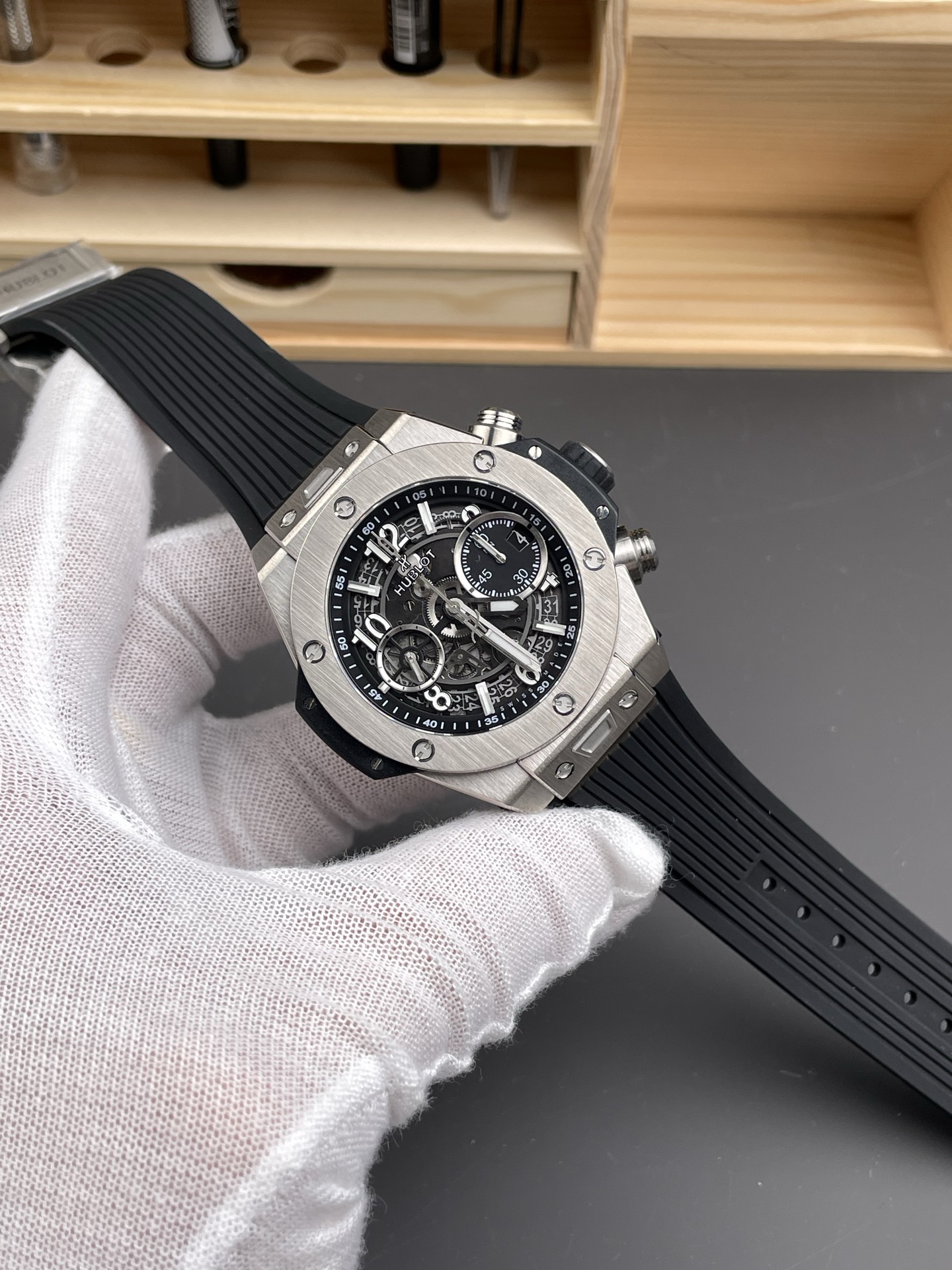 Hublot Big Bang Unico Stainless Steel Casing 1:1 Mirror Edition Swiss Super Clone Watch - view 5