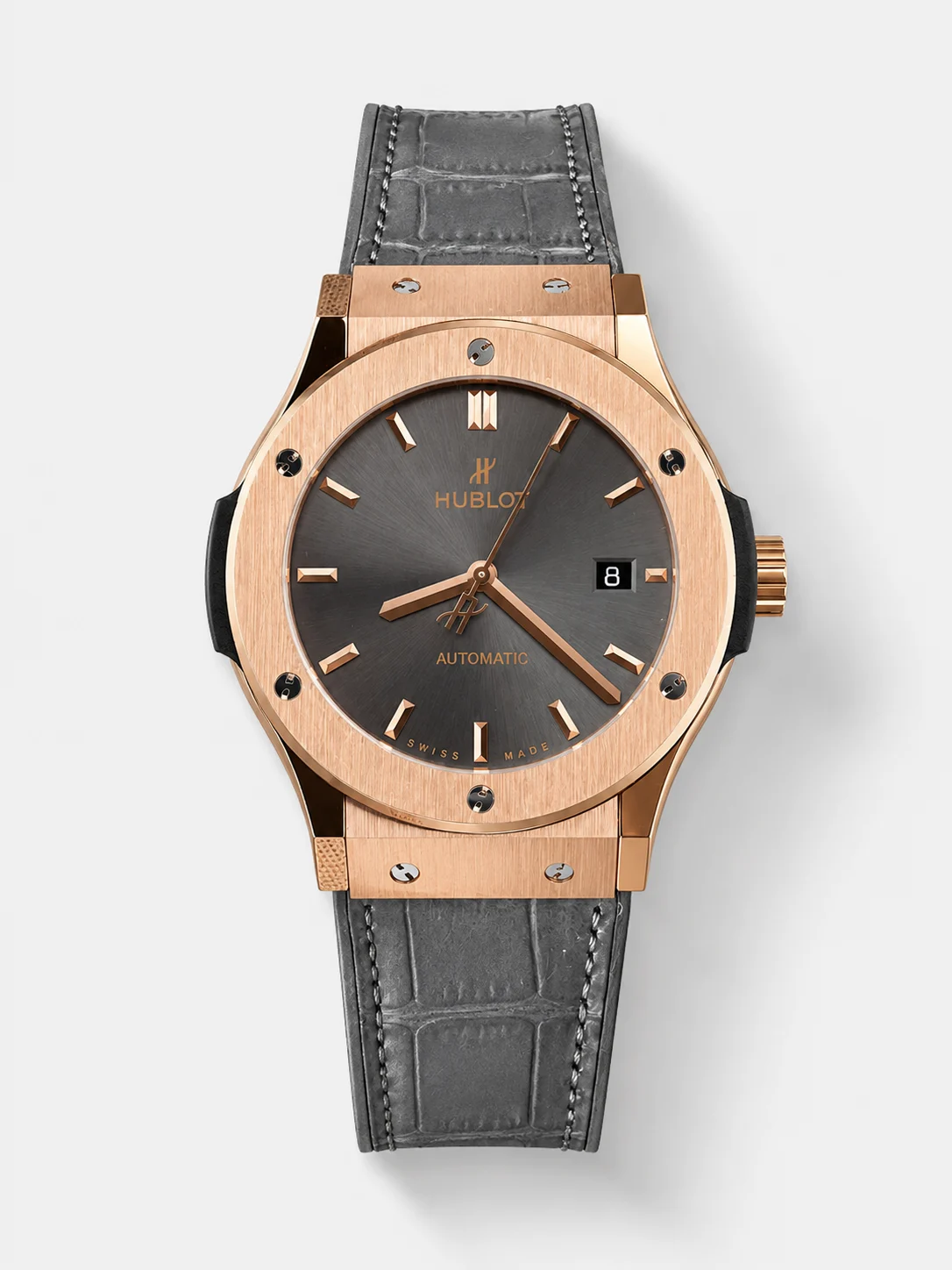 Hublot Super Clone Classic Fusion Titanium Rose Gold Grey Dial 42MM Watch - view 1