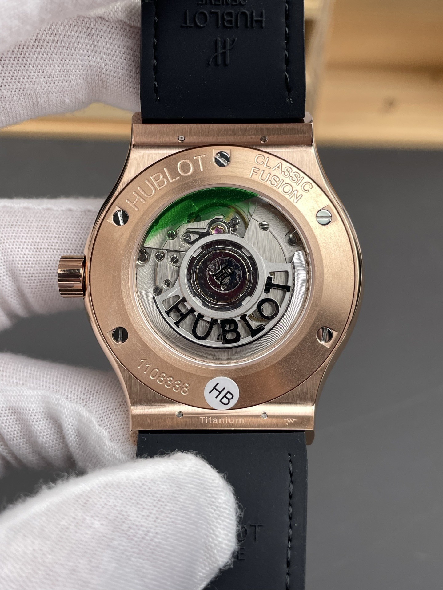 Hublot Super Clone Classic Fusion Titanium Rose Gold Grey Dial 42MM Watch - view 5