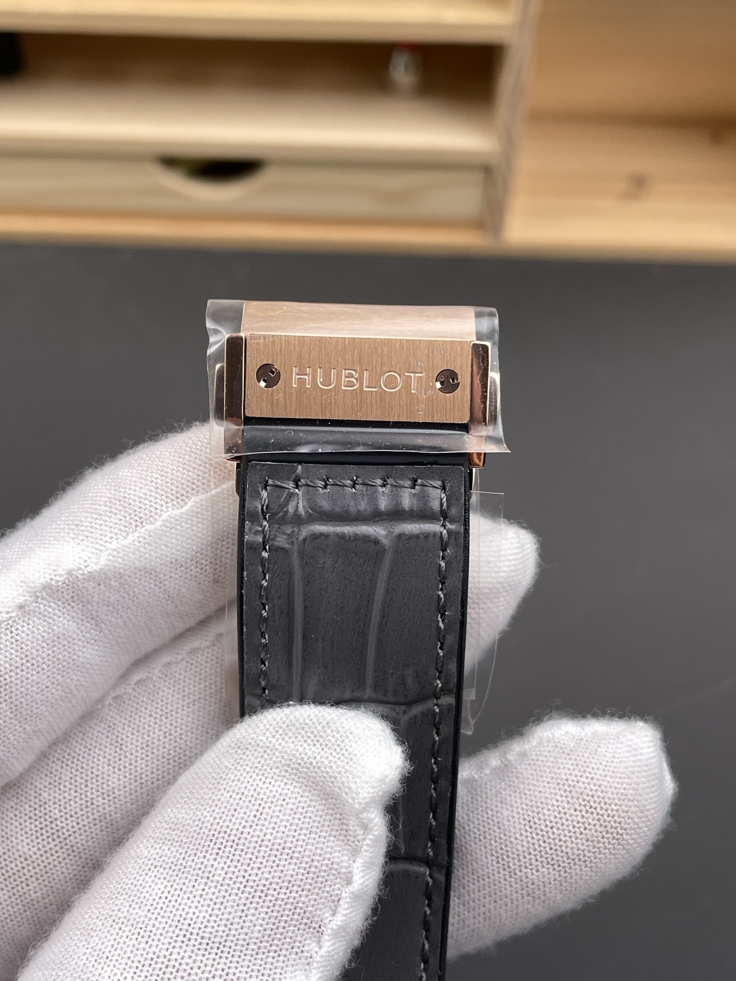 Hublot Super Clone Classic Fusion Titanium Rose Gold Grey Dial 42MM Watch - view 9