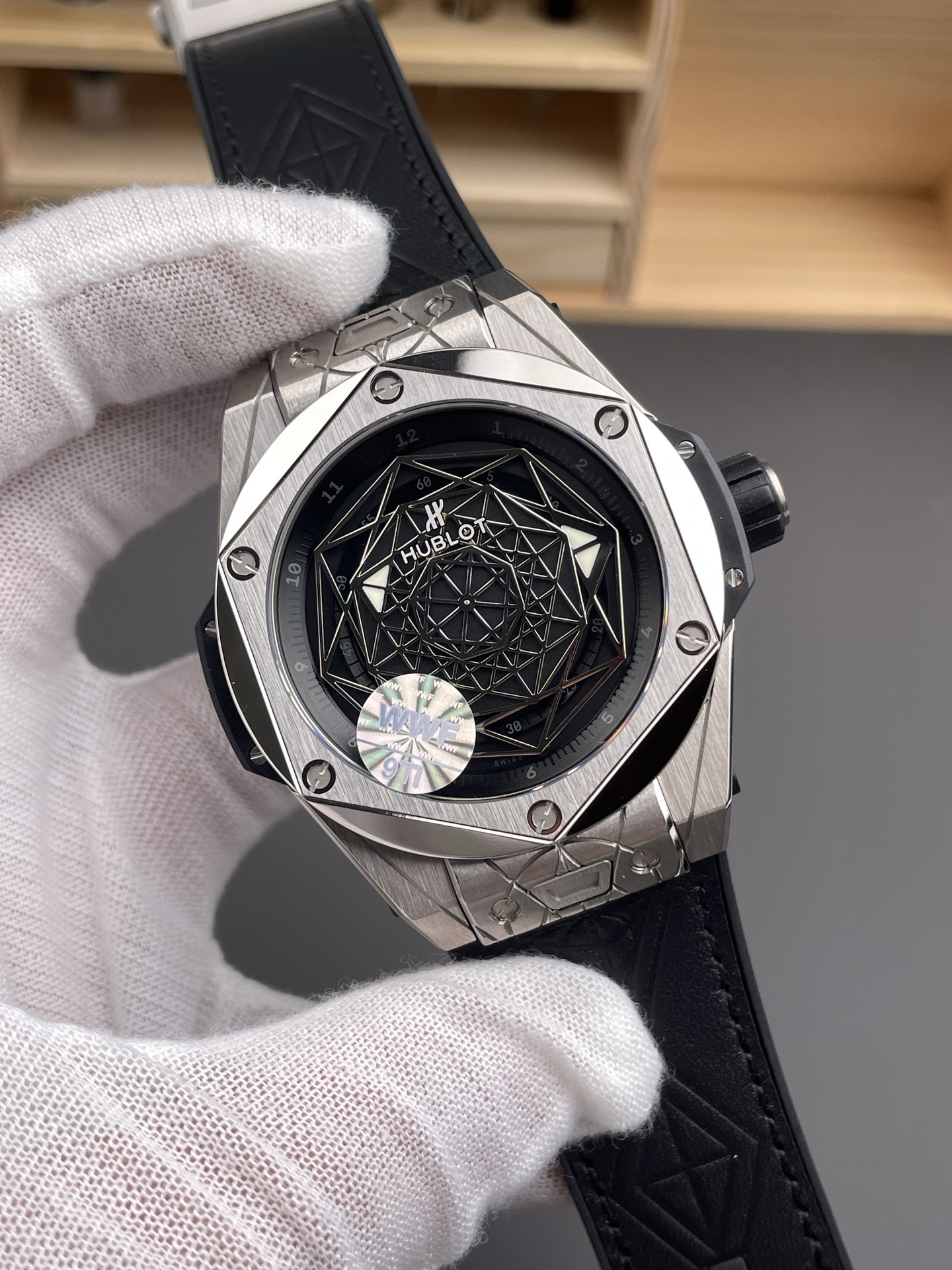 Hublot Big Bang Sang Bleu Stainless Steel 1:1 Mirror Super Clone Edition - 45MM - view 4