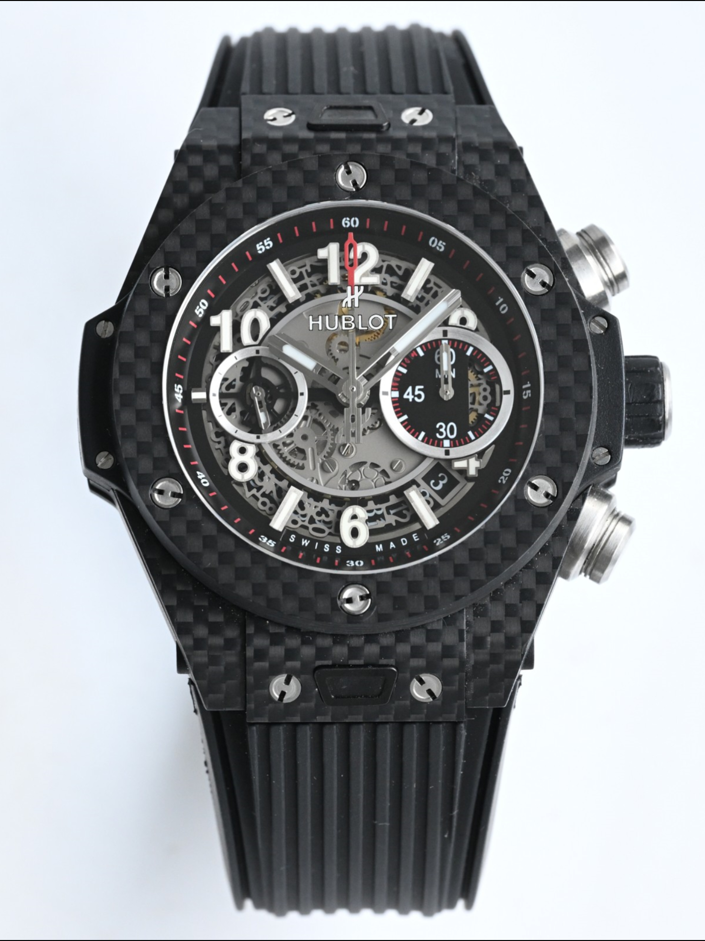 Hublot Big Bang Unico Carbon Fiber Watch 45MM - Swiss Super Clone Watch - view 2