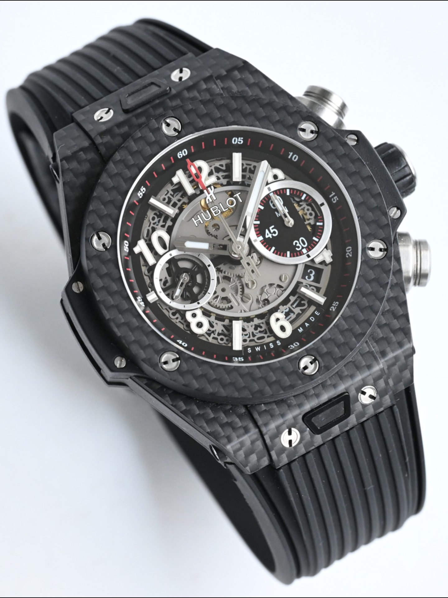 Hublot Big Bang Unico Carbon Fiber Watch 45MM - Swiss Super Clone Watch - view 3