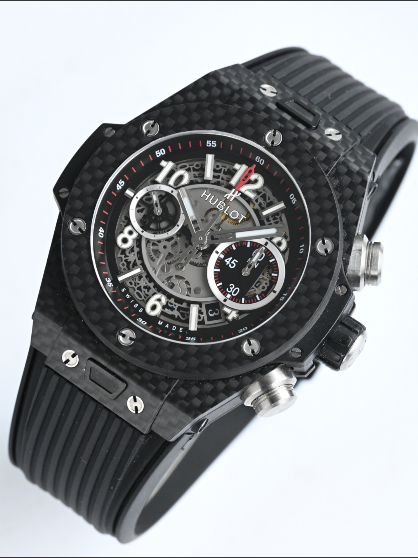 Hublot Big Bang Unico Carbon Fiber Watch 45MM - Swiss Super Clone Watch - view 4