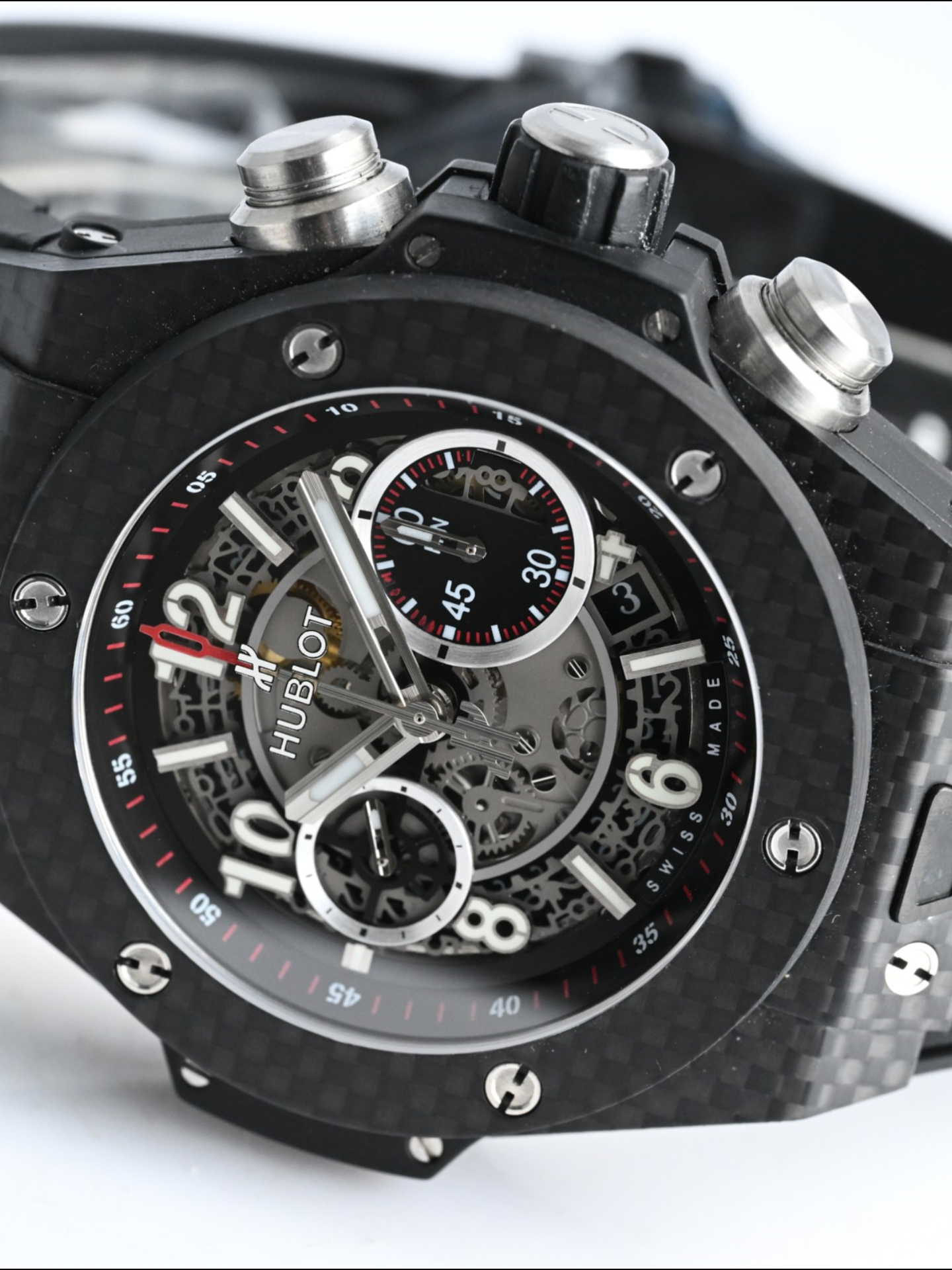 Hublot Big Bang Unico Carbon Fiber Watch 45MM - Swiss Super Clone Watch - view 5
