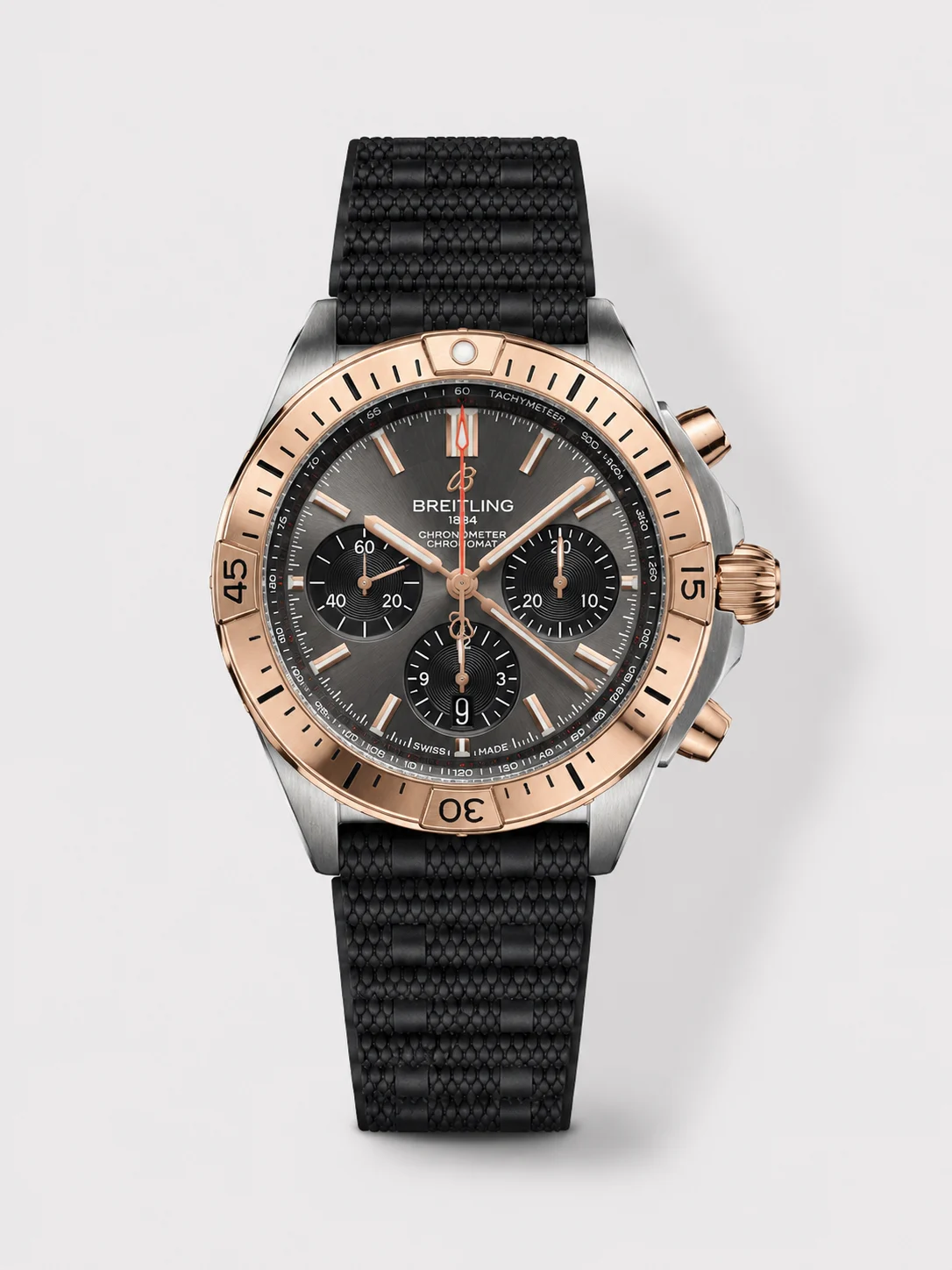 Breitling Chronomat B01 42 Edition Swiss 904L Steel Casing Brown Dial 1:1 Mirror Super Clone Watch - view 1