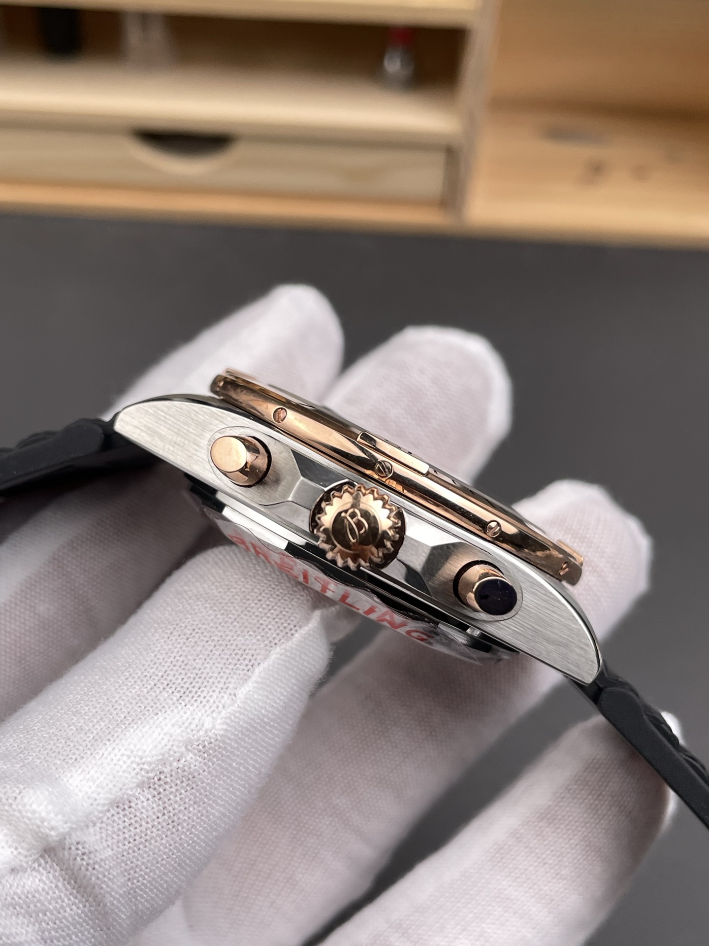 Breitling Chronomat B01 42 Edition Swiss 904L Steel Casing Brown Dial 1:1 Mirror Super Clone Watch - view 6