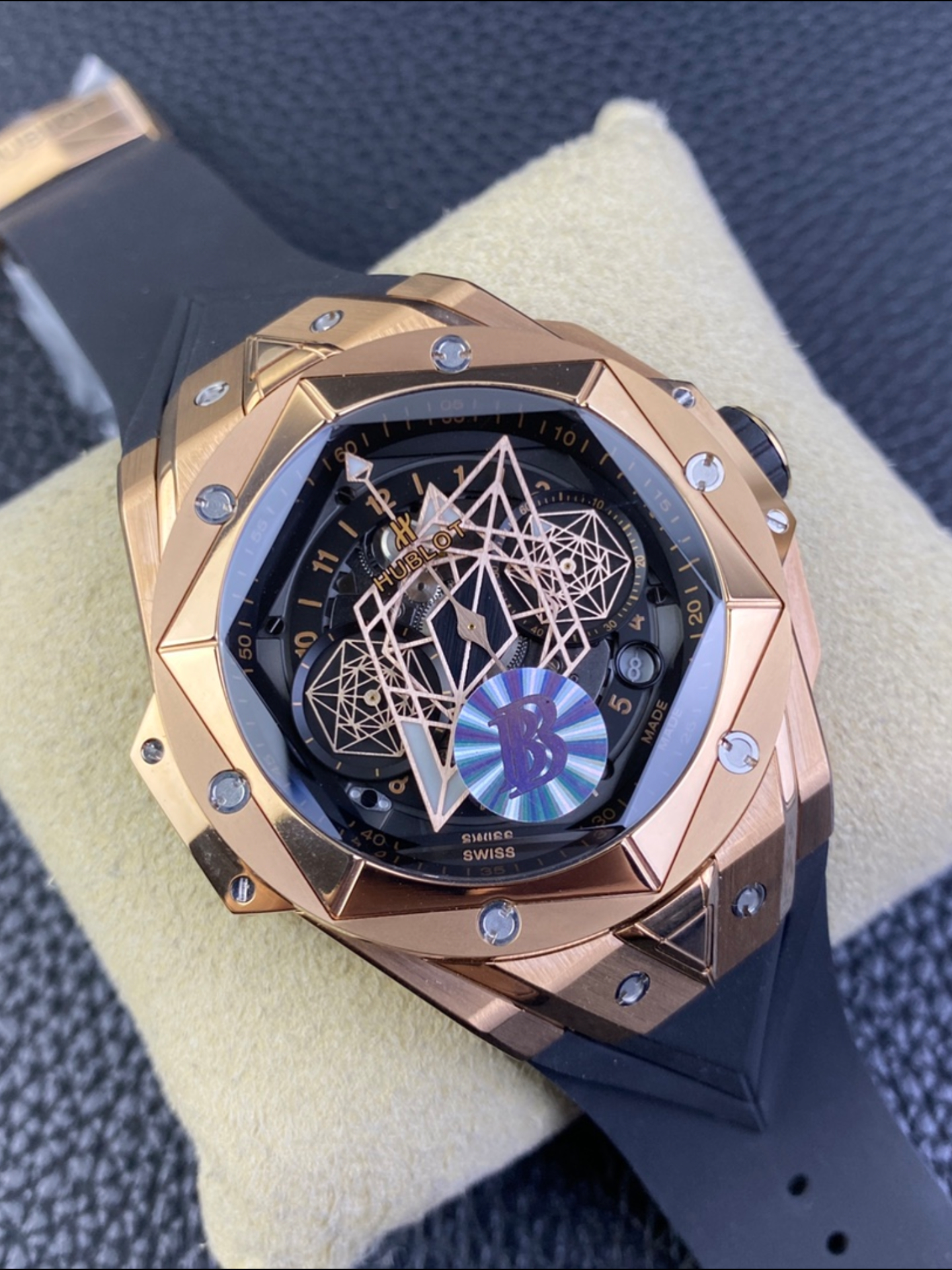 Hublot Big Bang UNICO Sang Bleu II 18K Rose Gold - Top-Tier 1:1 Super Clone - view 6