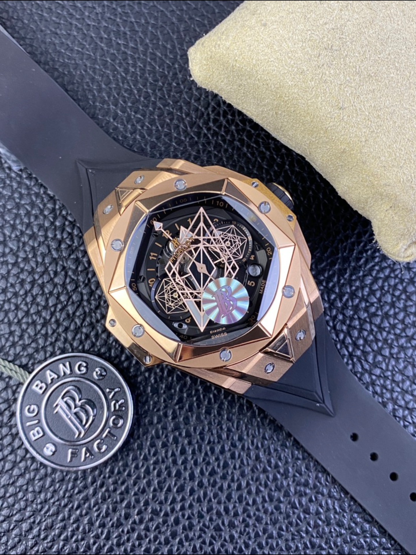 Hublot Big Bang UNICO Sang Bleu II 18K Rose Gold - Top-Tier 1:1 Super Clone - view 7