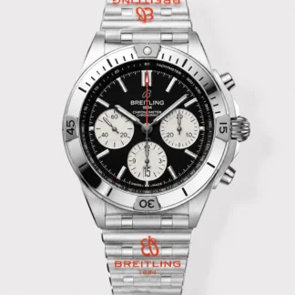 Breitling Chronomat B01 42 Black Dial Steel Bracelet Super Clone Watch