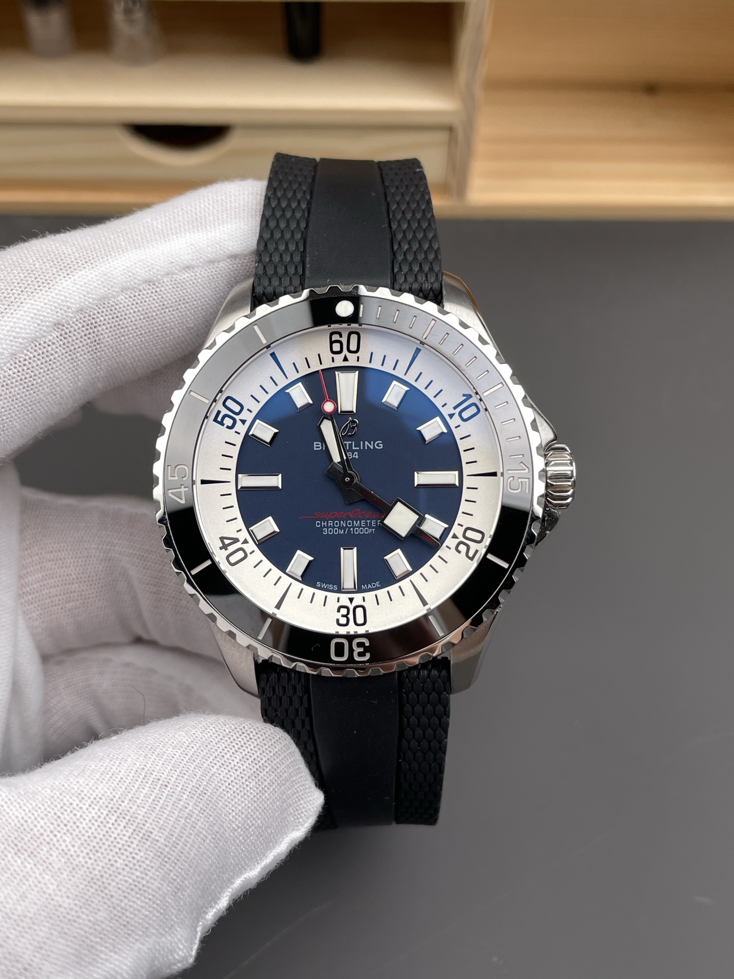 SuperOcean 46 E10379351B1S1 Super Diver Black CAMO Super Clone Watch - view 2
