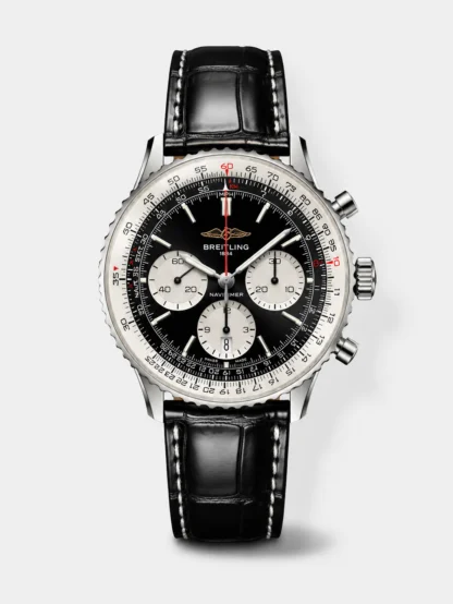 Breitling Navitimer B01 Chronograph 43 Black Dial - 904L Steel Casing 1:1 Mirror Swiss Super Clone - view 1