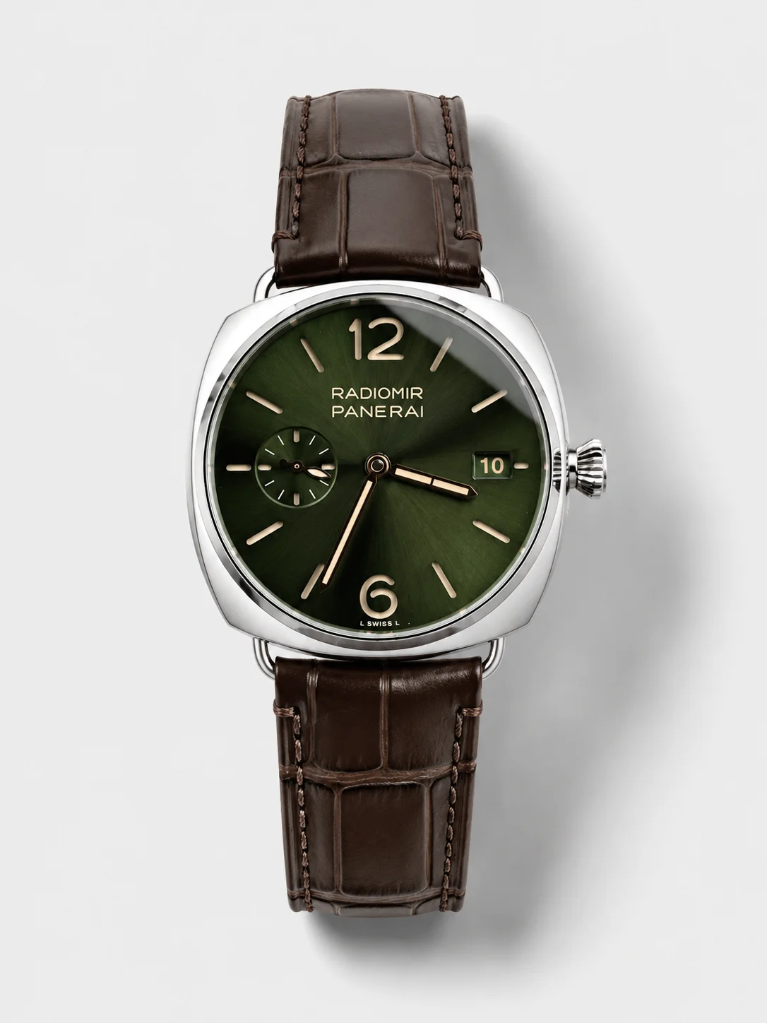 Panerai Radiomir PAM1386 Quaranta 40MM 904L Steel Green Dial Watch in 1:1 Mirror Super Clone - view 1