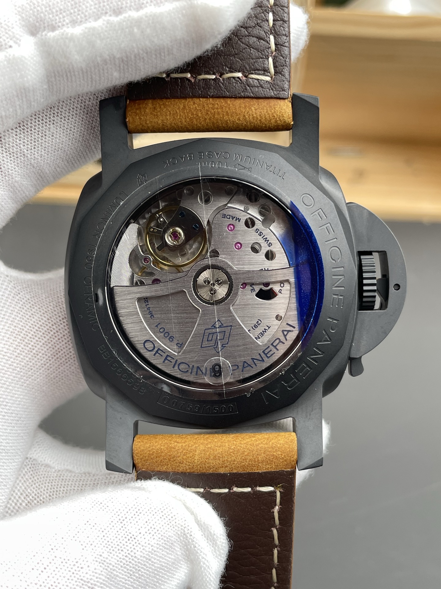 Panerai Luminor GMT PAM441 Ceramica Watch - 1:1 Mirror Super Clone - view 5