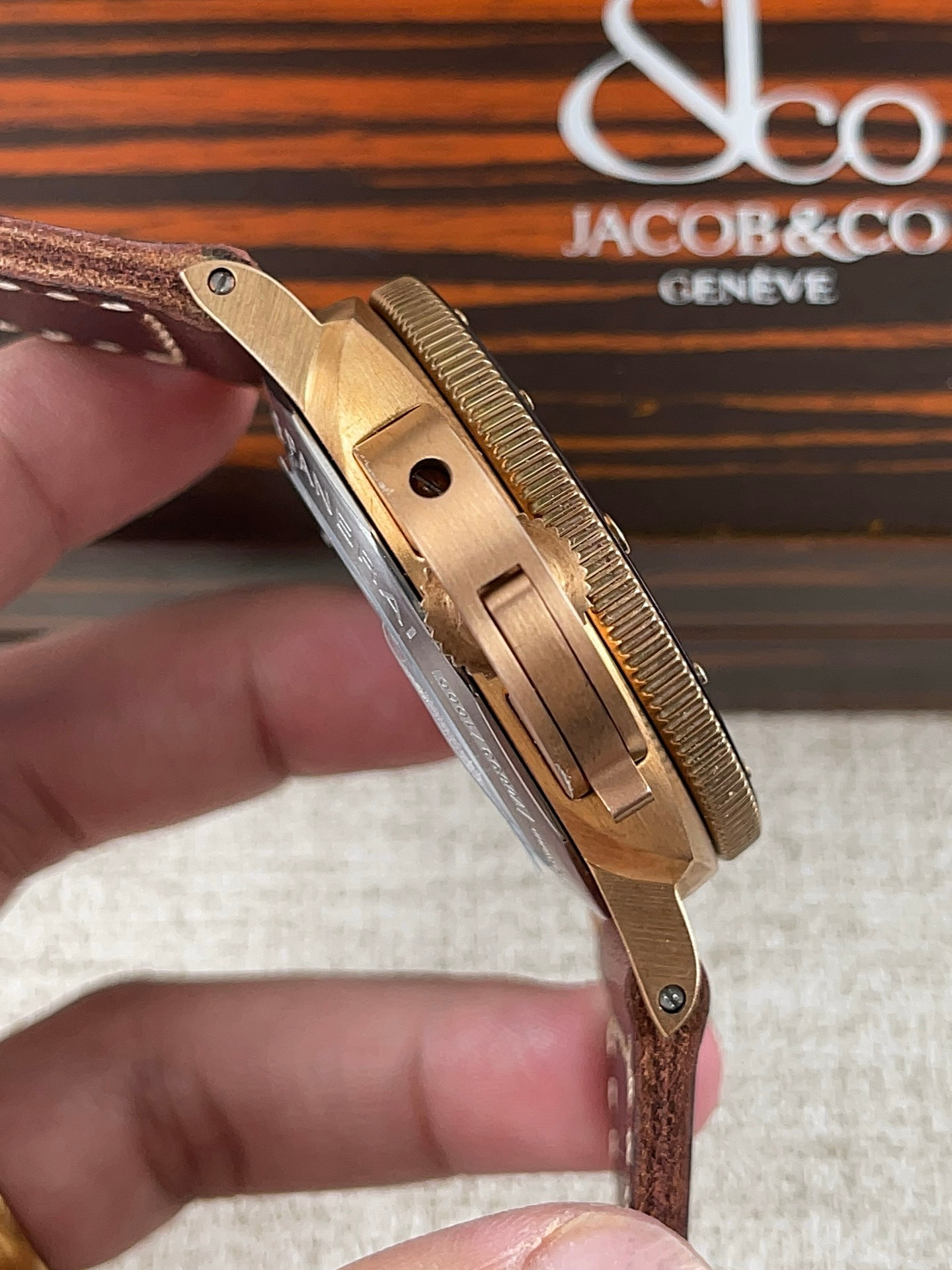 Panerai Super Clone Submersible PAM968 Bronzo Swiss P9010 Movement Watch - view 5