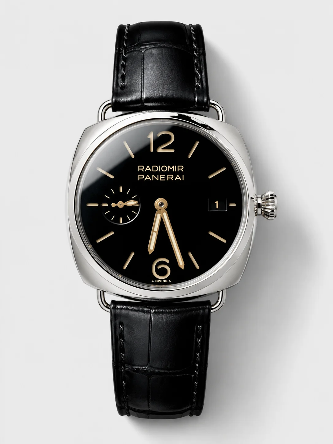 Panerai Radiomir PAM1294 Quaranta 40MM 904L Steel Black Dial Watch in 1:1 Mirror Super Clone - view 1