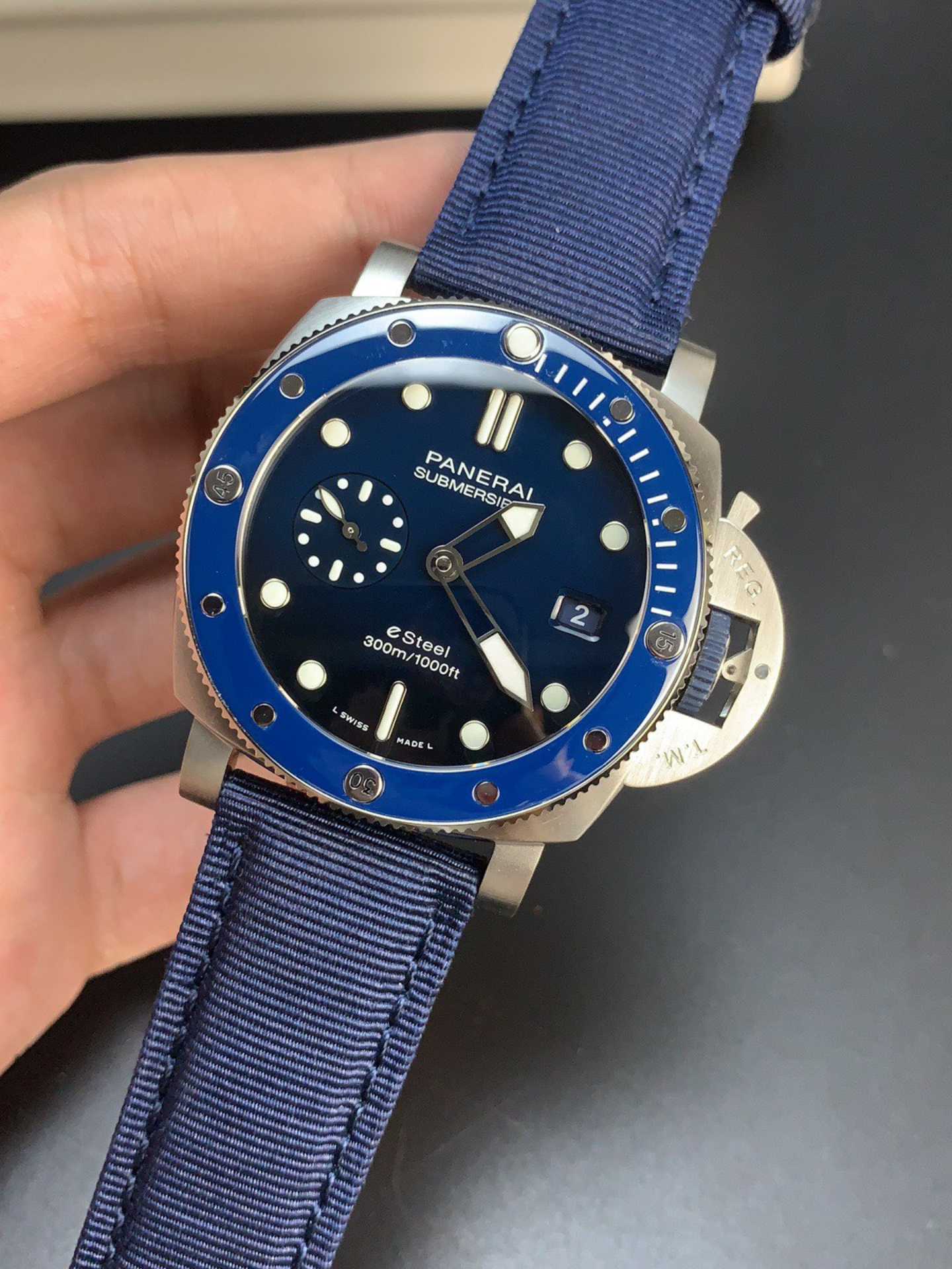 Panerai Super Clone PAM1289 Submersible eSteel 1:1 Watch 44MM - view 4