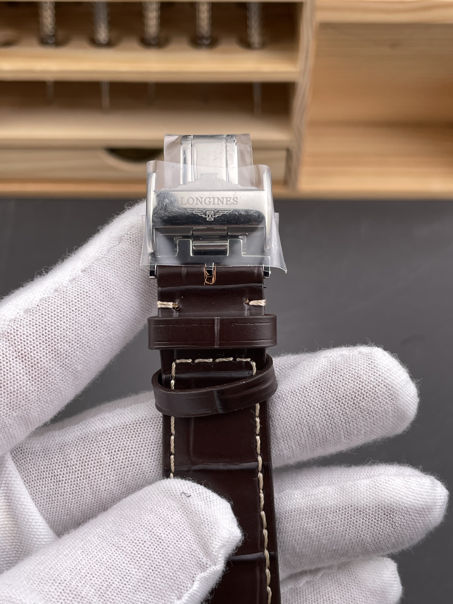Longines Master Collection Automatic Moonphase White Dial Swiss Super Clone Watch Leather Strap - view 9