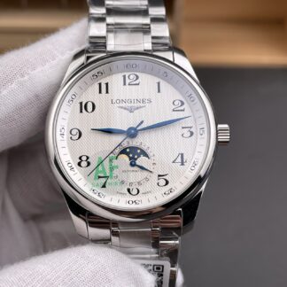 Longines Master Collection Automatic Moonphase White Dial Swiss Super Clone Watch Steel Strap - view 1