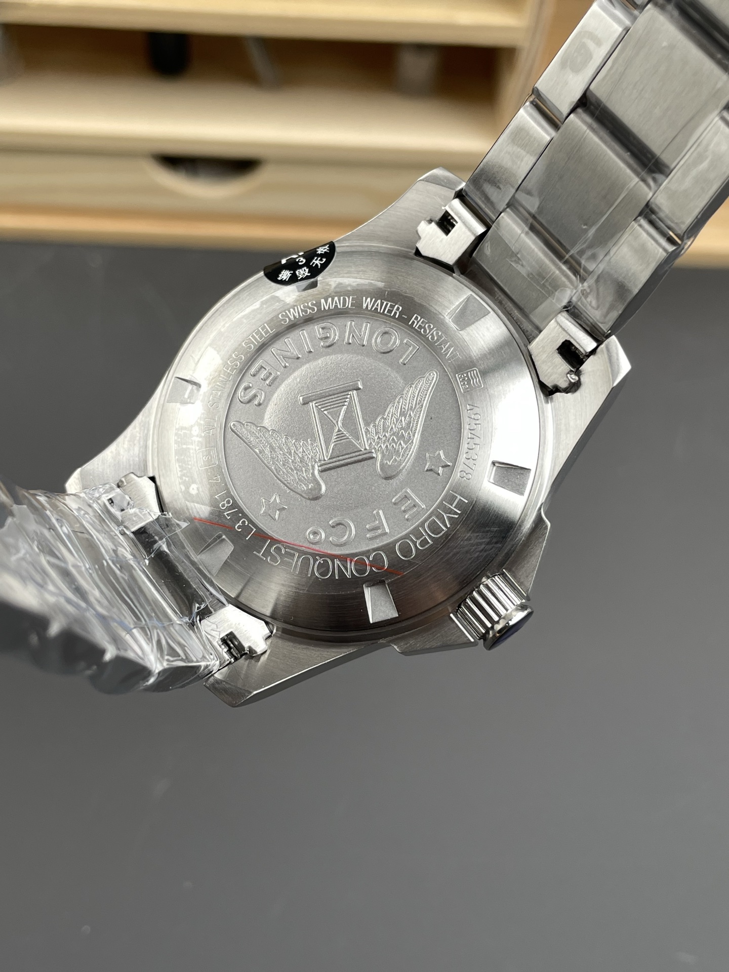 Longines HydroConquest 1:1 Mirror Swiss Super Clone Watch in Blue Dial Steel Strap - view 4