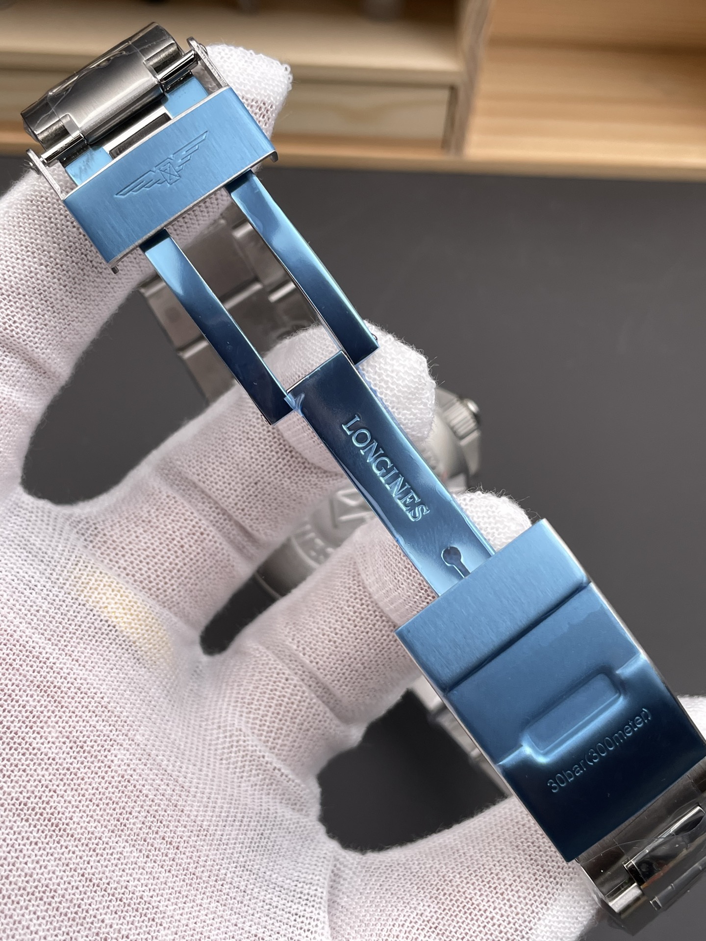 Longines HydroConquest 1:1 Mirror Swiss Super Clone Watch in Blue Dial Steel Strap - view 7