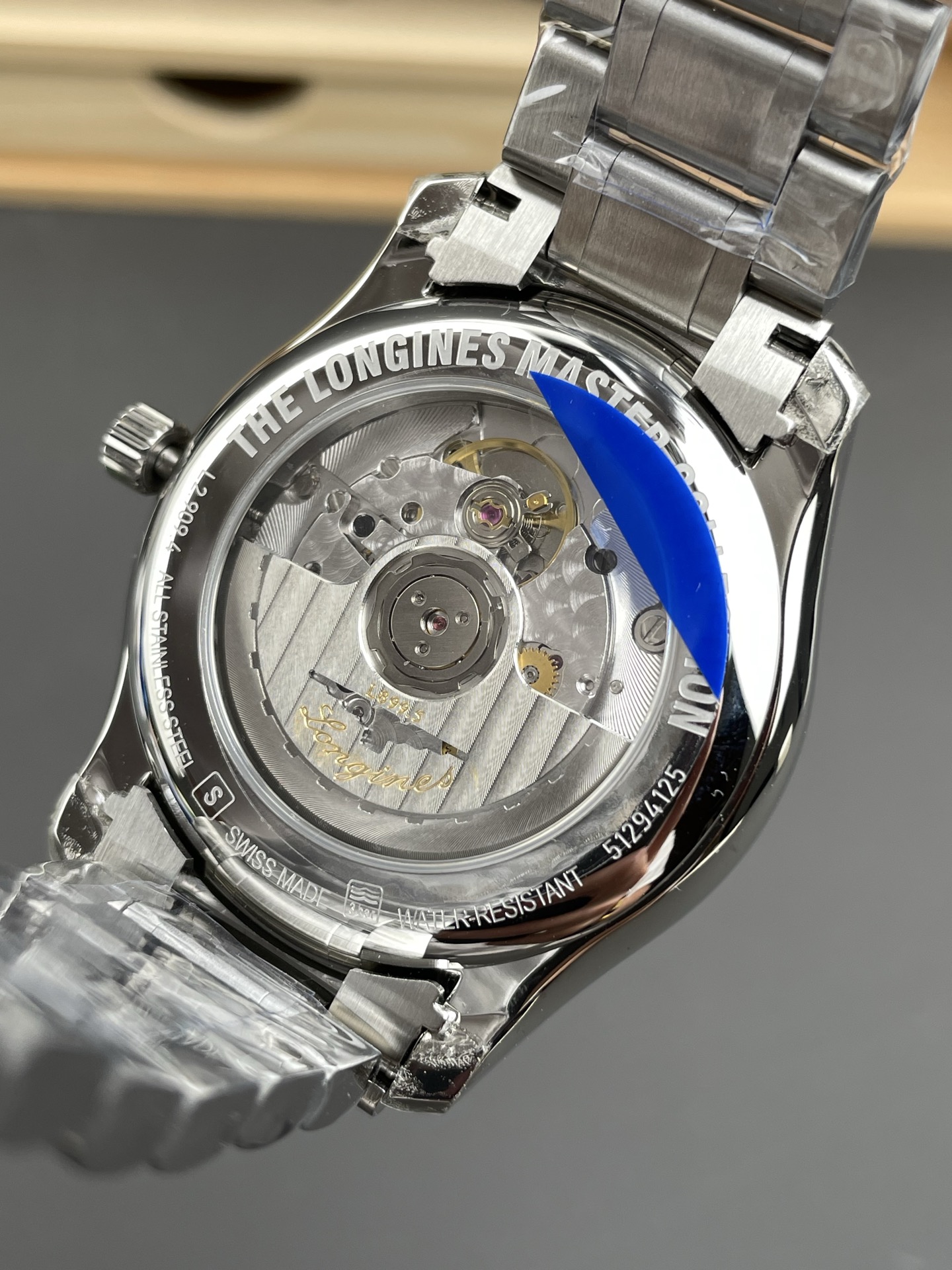 Longines Master Collection Swiss-style Super Clone watch with automatic movement, moon phase, and white dial (steel bracelet) - view 5