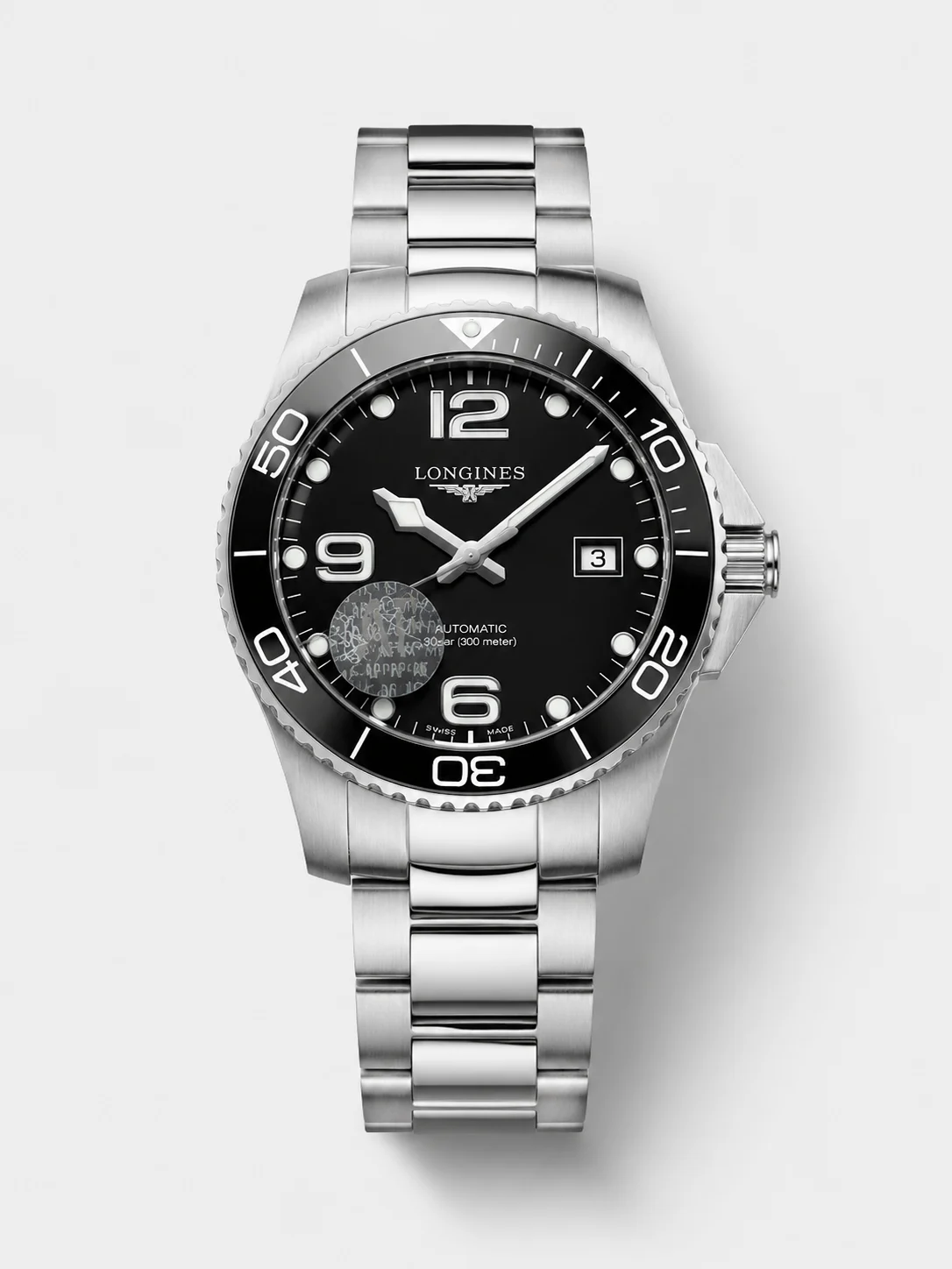 Longines HydroConquest GMT Series 1:1 Top-Grade Super Clone Watch (Swiss Movement, Black Dial, Stainless Steel Bracelet) - view 1