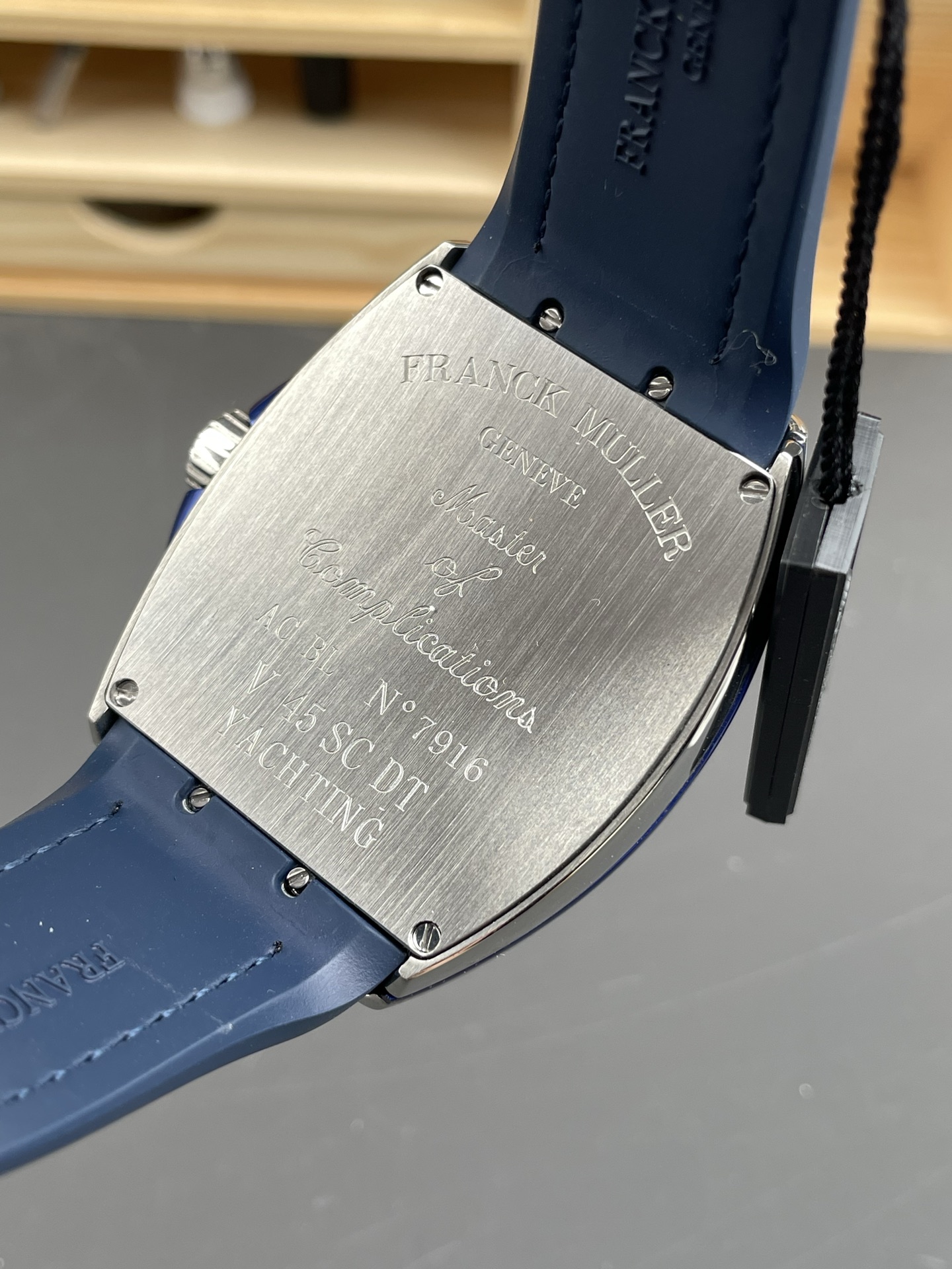Franck Muller Vanguard Yachting V45 Stainless Steel Blue Dial Swiss Super Clone Watch - view 5
