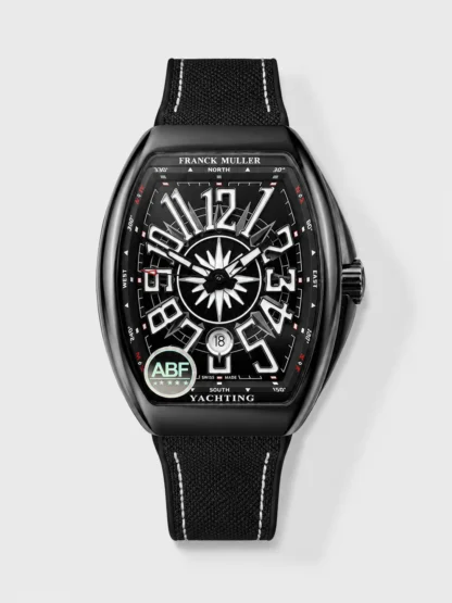 Franck Muller Vanguard Yachting V45 Stainless Steel Black Dial Swiss Super Clone Watch - view 1