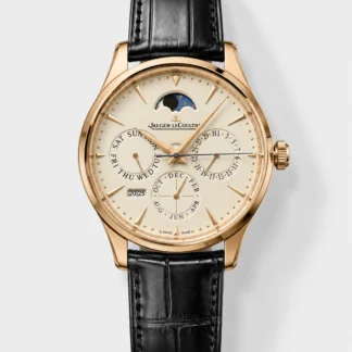 Jaeger LeCoultre Super Clone Master Ultra-Thin Perpetual Calendar White Dial Watch - view 1