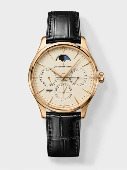 Jaeger LeCoultre Super Clone Master Ultra-Thin Perpetual Calendar White Dial Watch - view 1