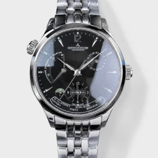 Jaeger-LeCoultre Master Geographic Power Reserve Watch (904L Stainless Steel Model) - Super Clone Watch - view 1