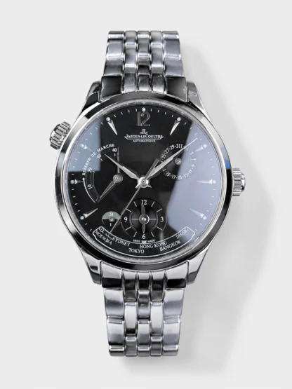 Jaeger-LeCoultre Master Geographic Power Reserve Watch (904L Stainless Steel Model) - Super Clone Watch - view 1